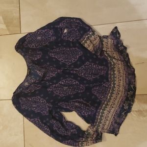 Lucky Brand Bohemian Style Blouse 1X
